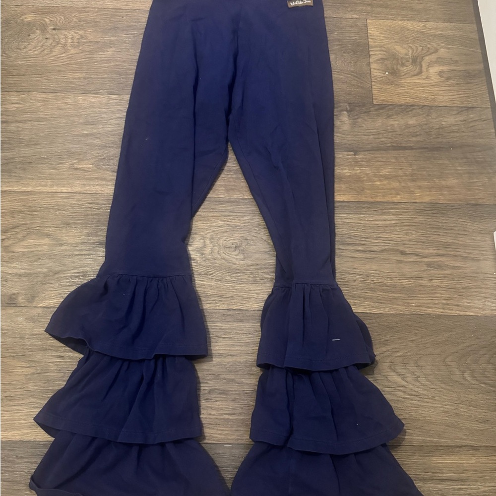 Matilda Jane Deep Blue Ruffle Leggings